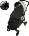 Achaté Voetenzak - Voor Kinderwagen of Stoeltje – Baby Slaapzak - Autostoel - Zwart