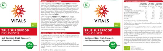 Vitals True Superfood - NL-BIO-01 - 200 gram - Vitals