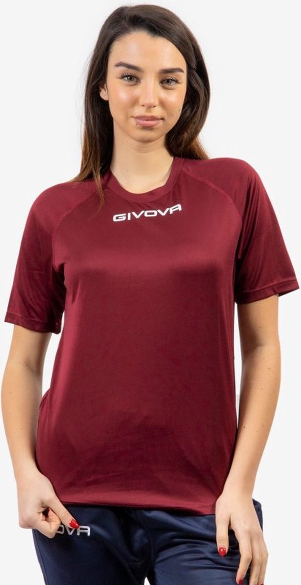 Sportshirt Givova One, MAC01, Bordeauxrood, maat XL/XXL