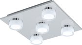 EGLO Romendo 1 Plafondlamp - LED - 32 cm - Chroom - Dimbaar