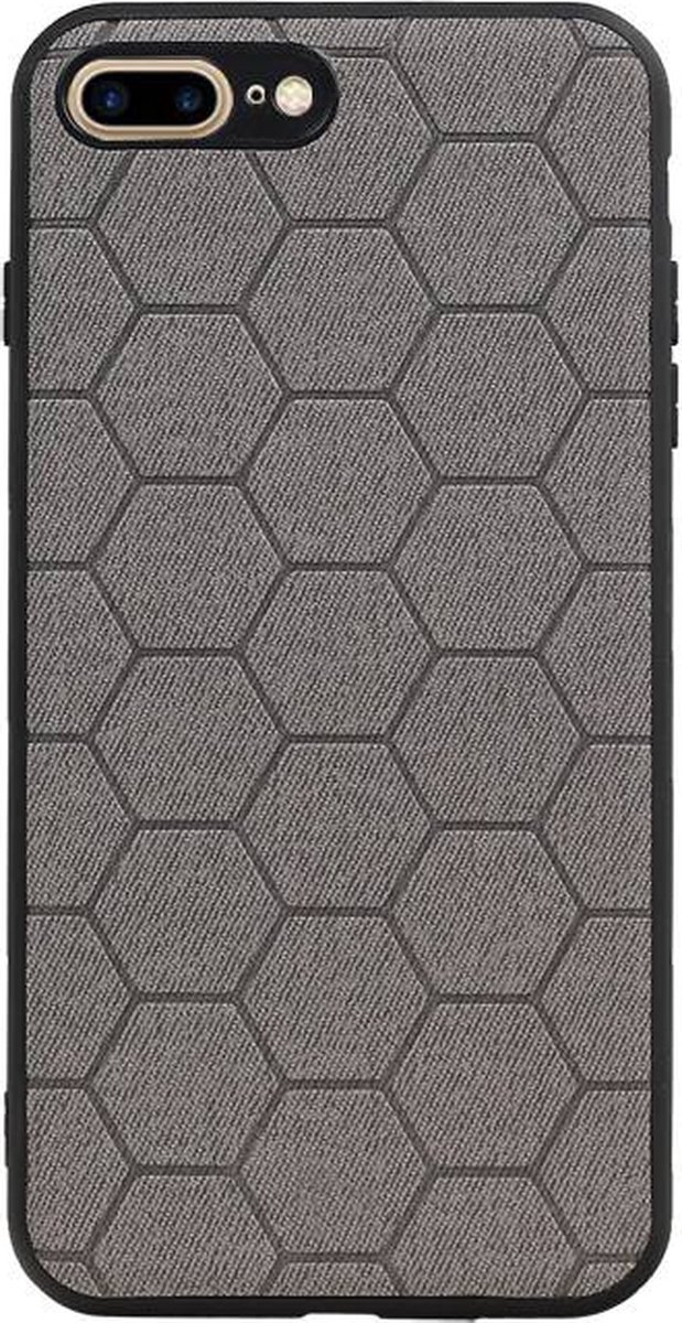 Hoesje Hexagon Hard Case Grijs geschikt voor Iphone 7/8 Plus