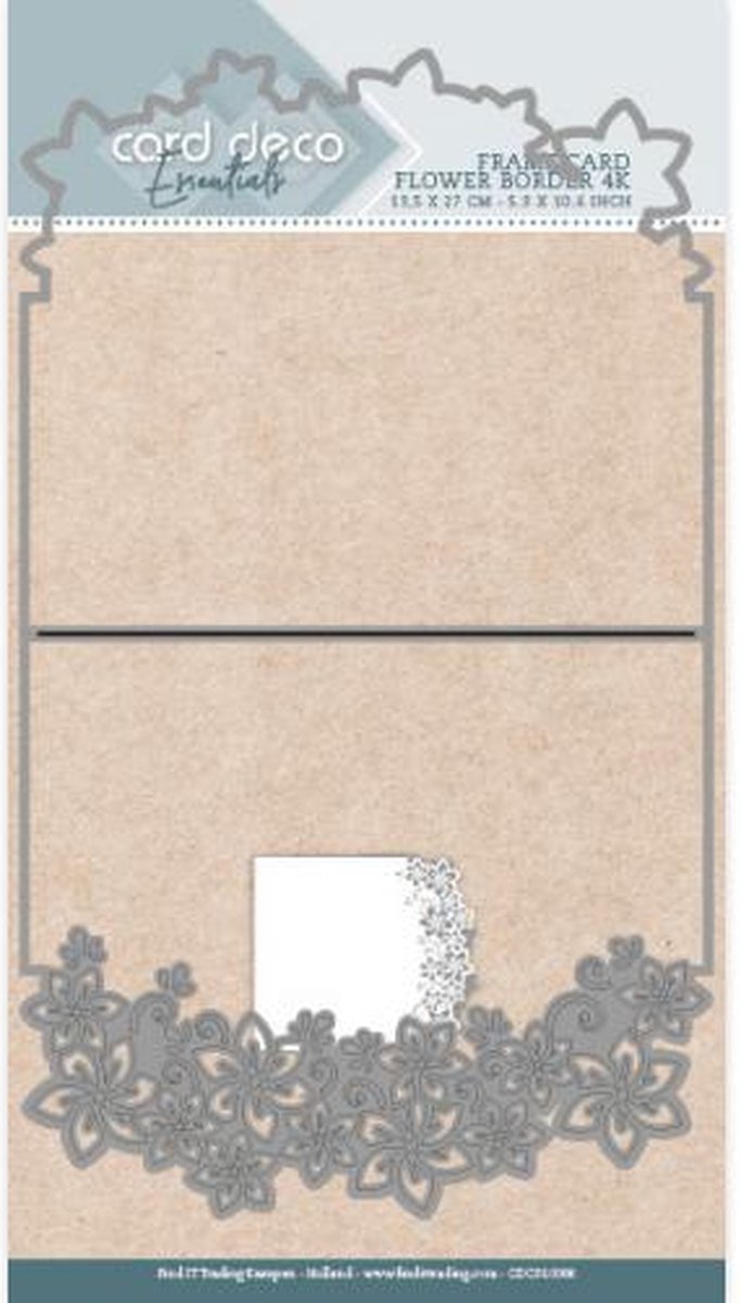Card Deco Essentials Frame Dies - Flower - 4K
