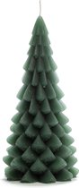 Rustik Lys Kerstboom kaars - Forest Green - 10 x 20 cm - 42 branduren
