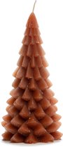 Rustik Lys Kerstboom Kaars - Roest - 10x20 cm - 42 Branduren
