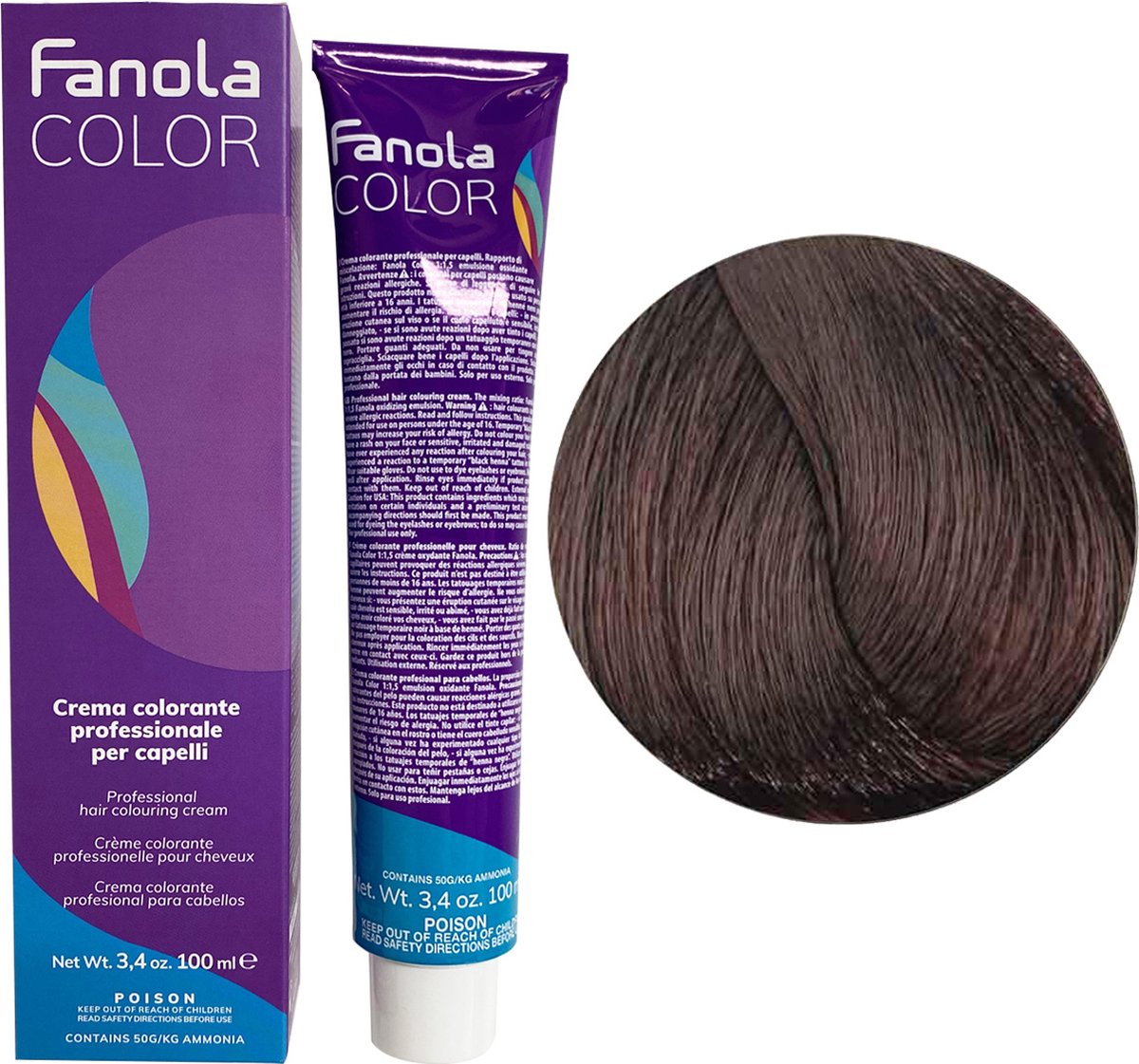Fanola Haarverf Professional Colouring Cream 5.03 Warm Light Chestnut |  bol.com