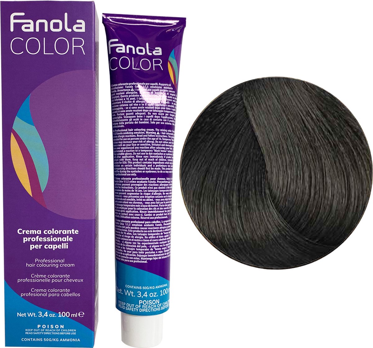 Fanola Haarverf Professional Colouring Cream 6.11 Dark Blonde Intense Ash |  bol.com
