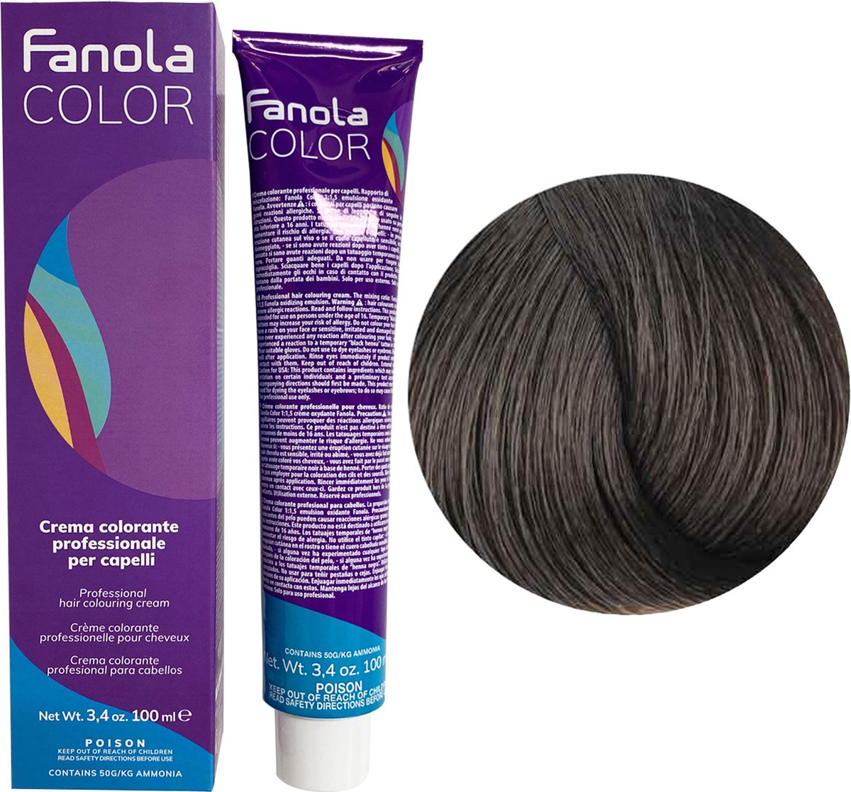Fanola Haarverf Professional Colouring Cream 6.1 Dark Blonde Ash