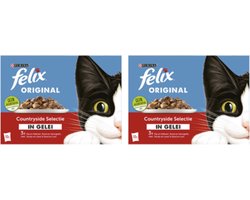 2x Felix - Original Countryside Selectie in gelei - Kattenvoer - 12x85g