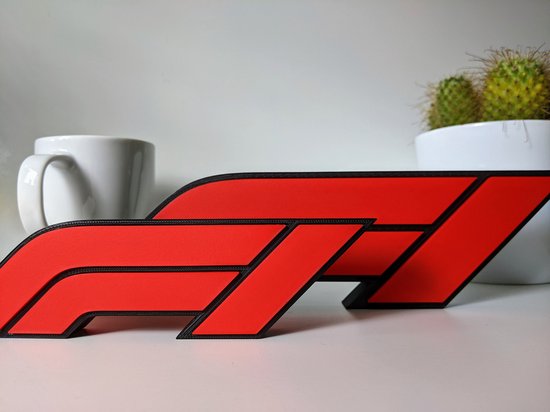 MaaksNL Formule 1 Logo - Petit - 3D - Décoratif