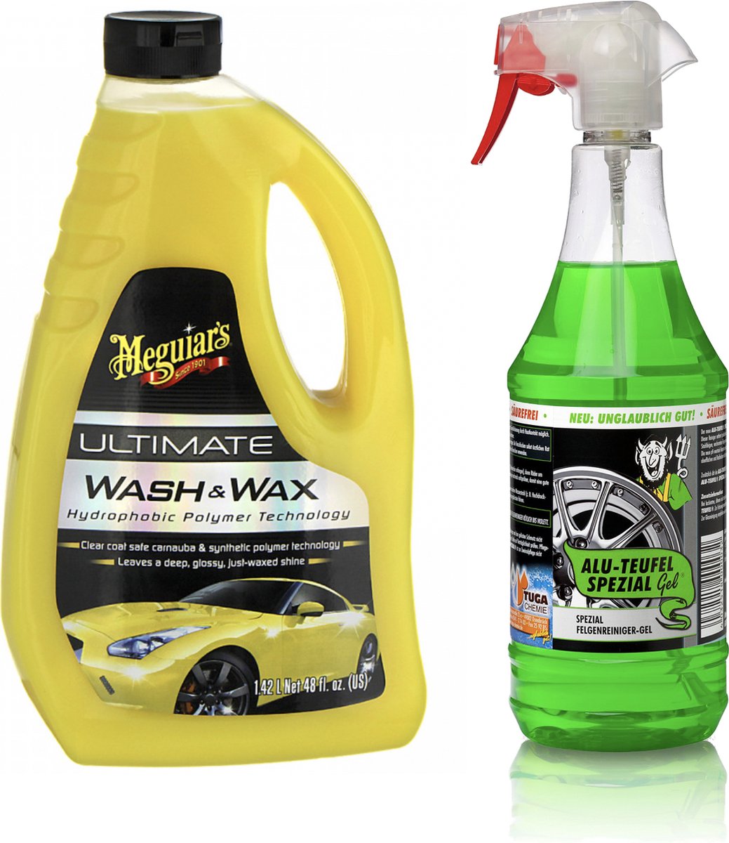 Mequiars Ultimate wash & wax 1,42L + Alu-Duivel-Speciaal 1L