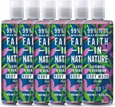 FAITH IN NATURE – Body Wash Lavender & Geranium – 6 pak – Voordeelverpakking