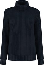 Travelin Coltrui Boda Dames Gebreid met Turtle neck Marine Blauw bol
