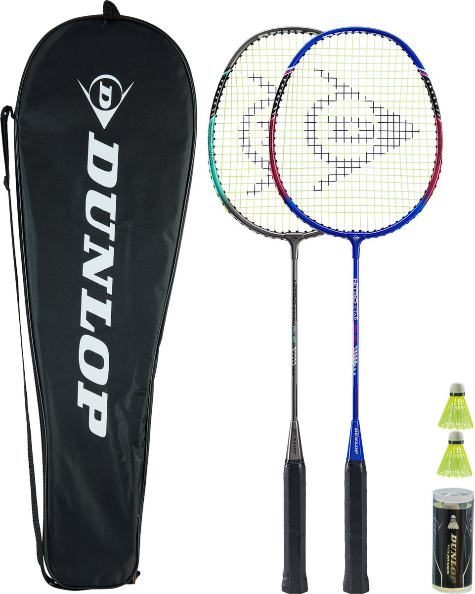Dunlop Badminton Racket NITRO-STAR Ax 10 2P SET G3 - Dunlop