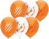 16x stuks oranje leeuw ballonnen 30 cm
