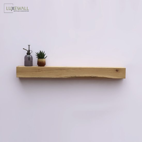 Luxewall | Wandplank |  Rustic geschaafde oud eiken wandplank 9×9-10×10 cm x 80 cm