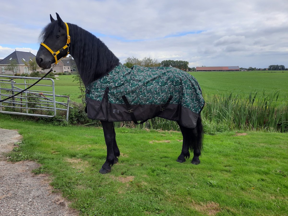 Regendeken luxe 0gram met fleece voering Green/swirl-205