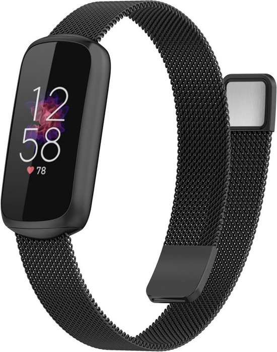 Fitbit Luxe bandje - Milanese bandje met klemsluiting - Rosé goud - By