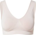 Zachtroze MAGIC comfort beha met V-hals, zonder bandjes.