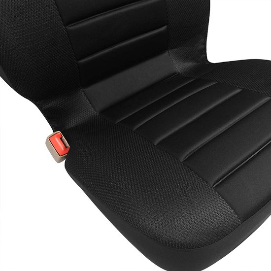 Shkalacar 9 stuks autostoelhoezen van PU-leer, stoelhoezen, auto