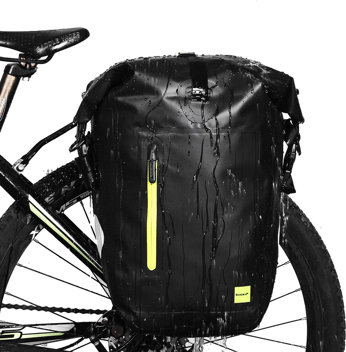 Woegel fietstas – enkel – waterdicht – schouderband – 25l – elektrische fietsen – zwart