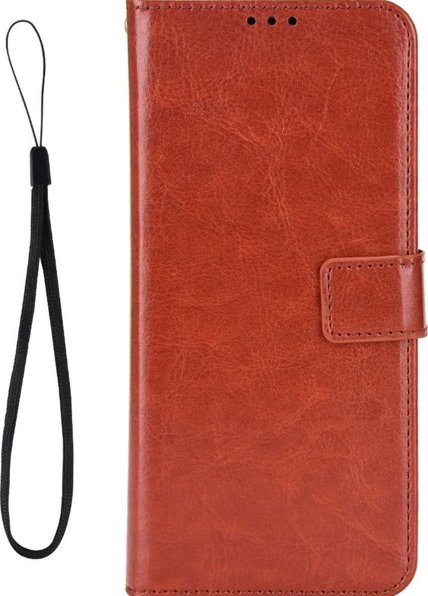 Mobigear Telefoonhoesje geschikt voor POCO F4 GT Hoesje | Mobigear Wallet Bookcase Portemonnee | Pasjeshouder voor 3 Pasjes | Telefoonhoesje voor Pinpas / OV Kaart / Rijbewijs - Bruin