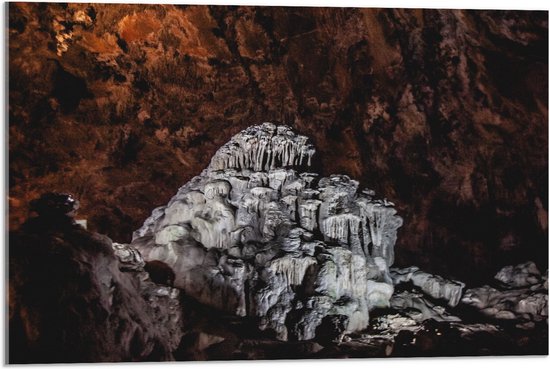 WallClassics - Acrylglas - Grotta Gigante - Italië - 75x50 cm Foto op Acrylglas (Met Ophangsysteem)