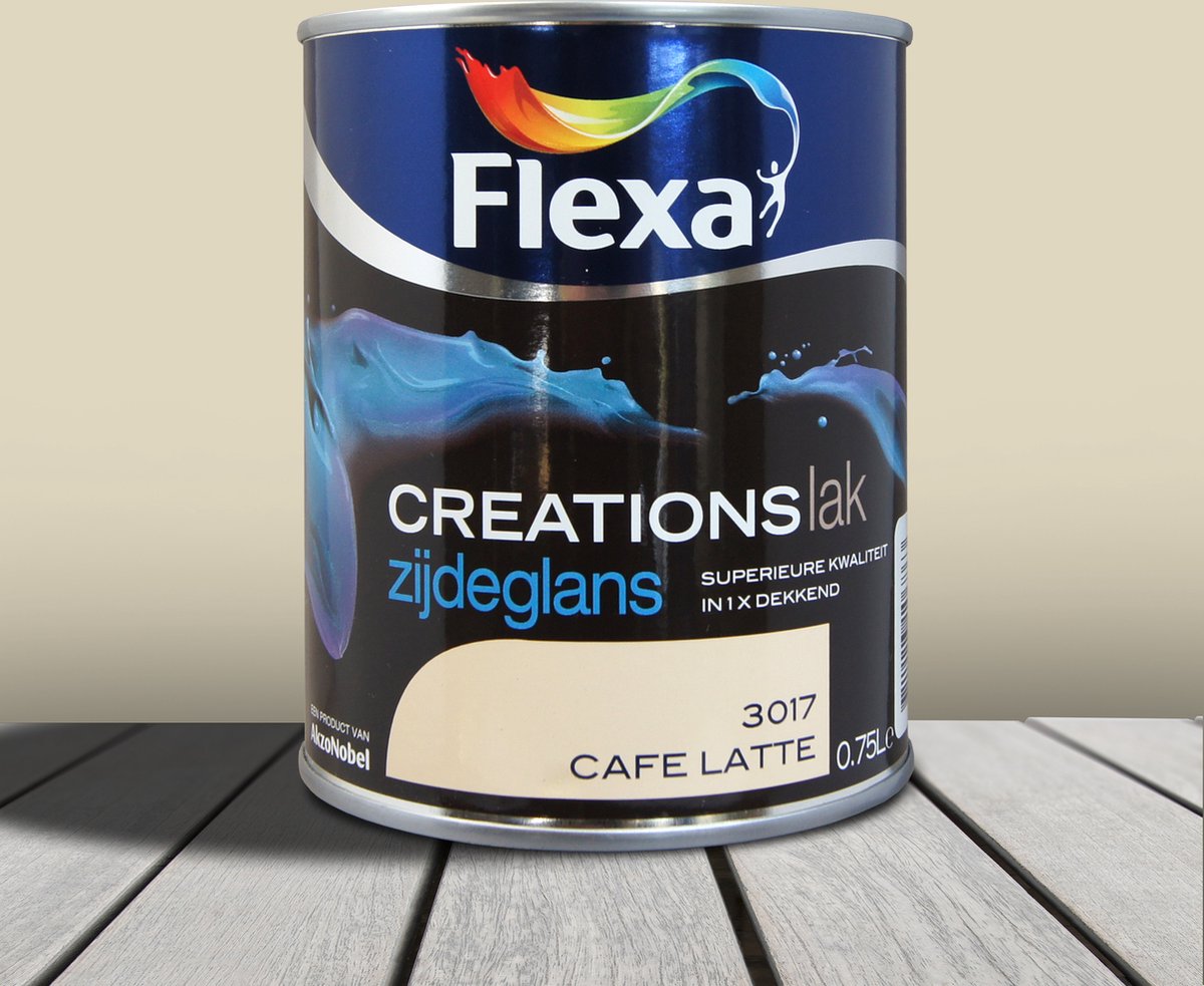 Flexa Creations Lak Zijdeglans Cafe Latte 3017 0,75 Ltr