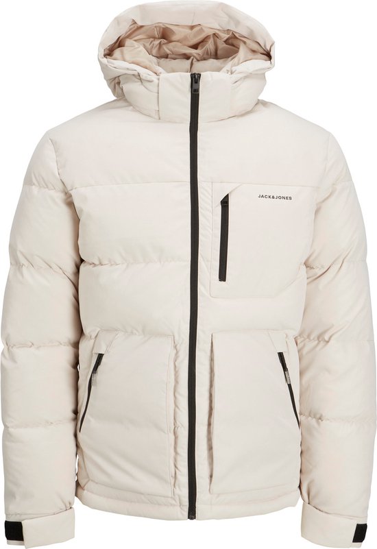 JACK & JONES Lange Pufferjas Heren Otis Zwart