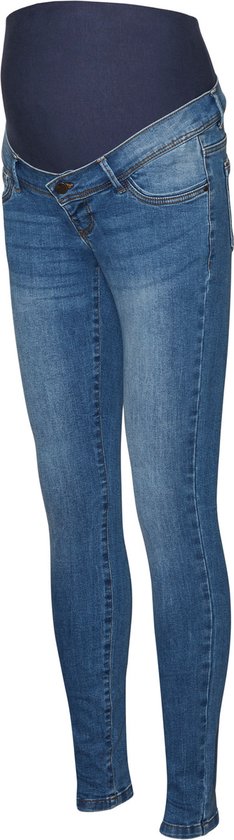 MAMA.LICIOUS MLMILA SLIM MEDIUM BLUE JEANS A. NOOS Dames Jeans - Maat XL