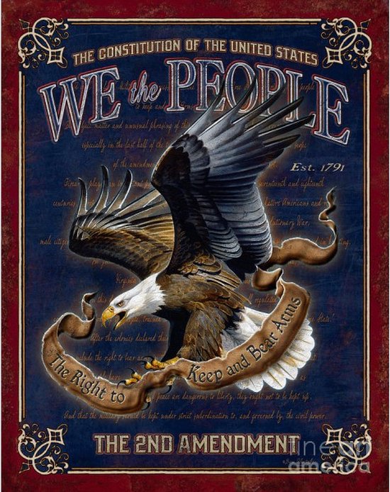 Wandbord - We The People United States