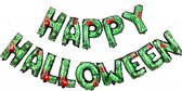 Happy Halloween Slingers Halloween Decoratie Vlaggenlijn Halloween Versiering Ballonnen Slinger Groen Zwart – 1 Stuk