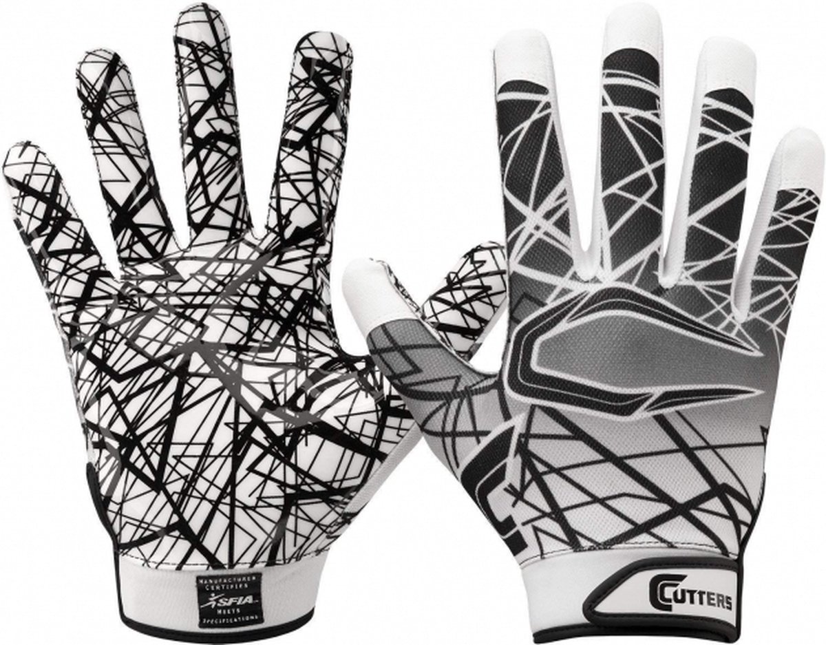 Cutters - NFL - S150 - Game Day - Receiver Gloves - Volwassenen - White - X-Large