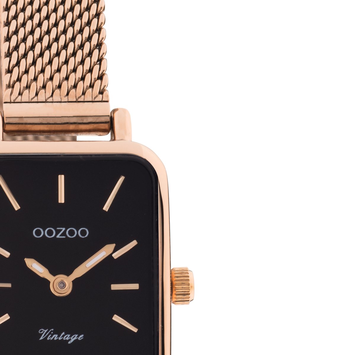 OOZOO Vintage series rosé goudkleurige horloge met rosé