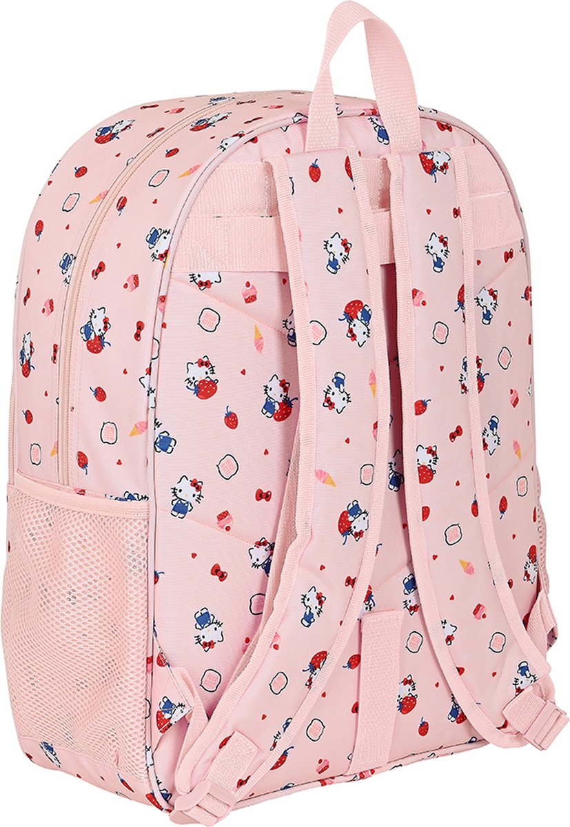 Sac à dos scolaire Hello Kitty Happiness fille Rose Wit (33 x 42 x 14 cm) |  bol.com