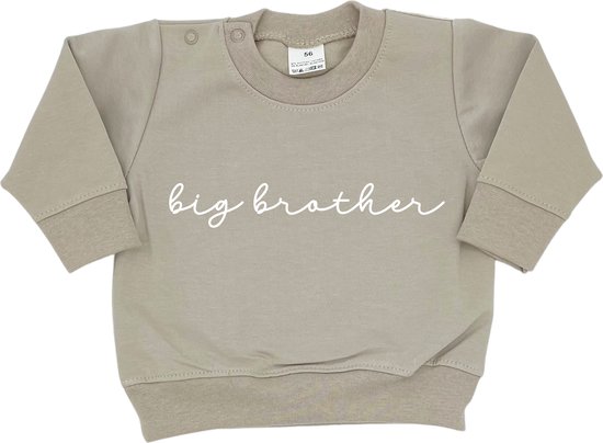 Sweater voor kind - Big Brother - Maat 86 - Cremekleur - Ik word grote  broer - Zwanger... | bol