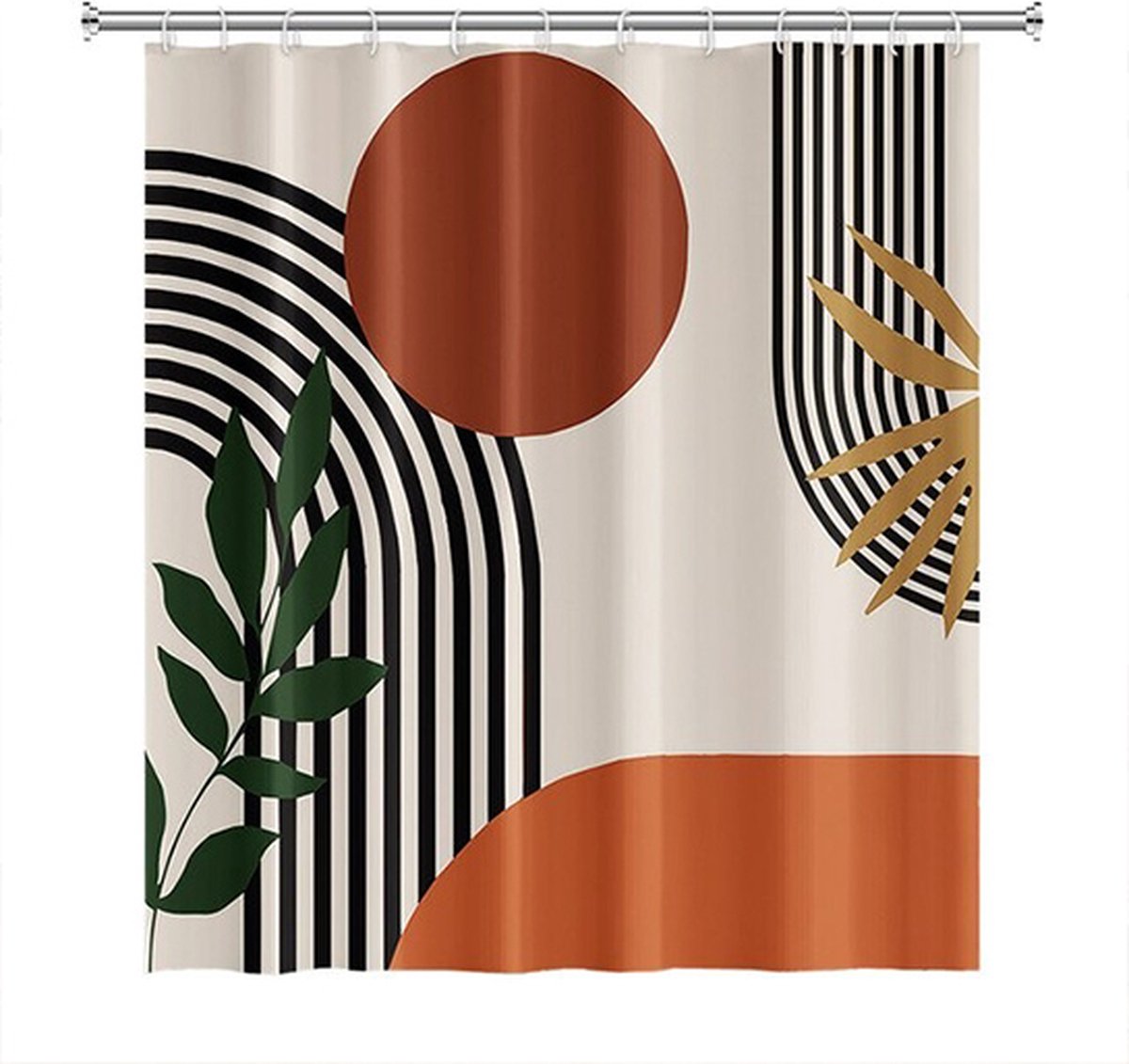 Douchegordijn Saar 180x180 cm - met ringen