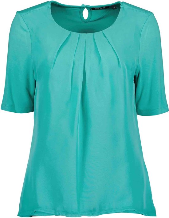 Blue Seven dames shirt/blouse 105646 groen uni - 40