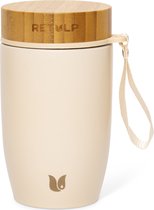 Retulp Big Mug Classic Beige - Thermos - Lunchbox - 500 ml - Acier Inoxydable - Beige