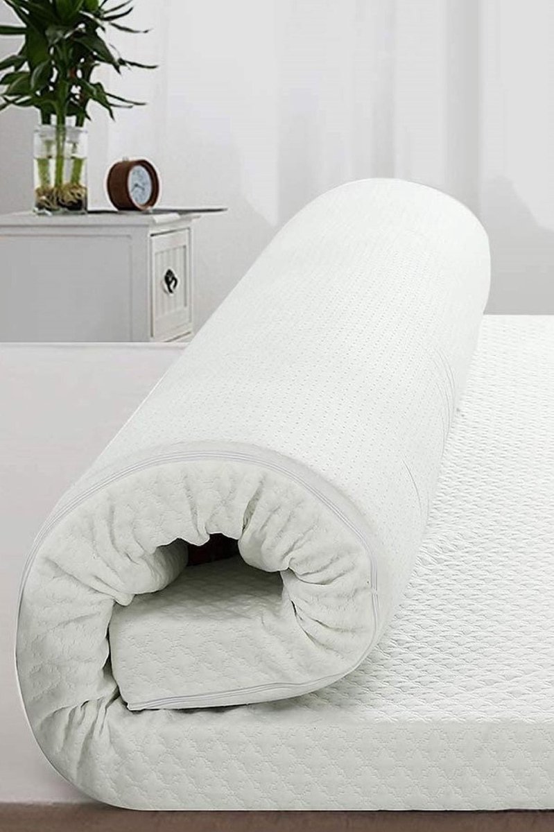 180x220 Topmatras - 9cm dik - Nasa Traagschuim - Afritsbaar en wasbaar - Topper Topdek - Visco