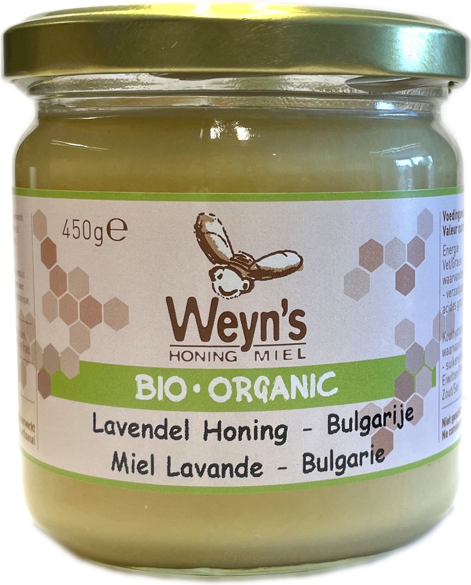 Biologische lavendel honing Bulgarije - 450g - Weyn's - Honingpot
