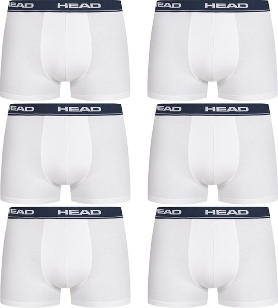 HEAD - boxershort heren - 6 stuks - wit - maat S - onderbroeken heren