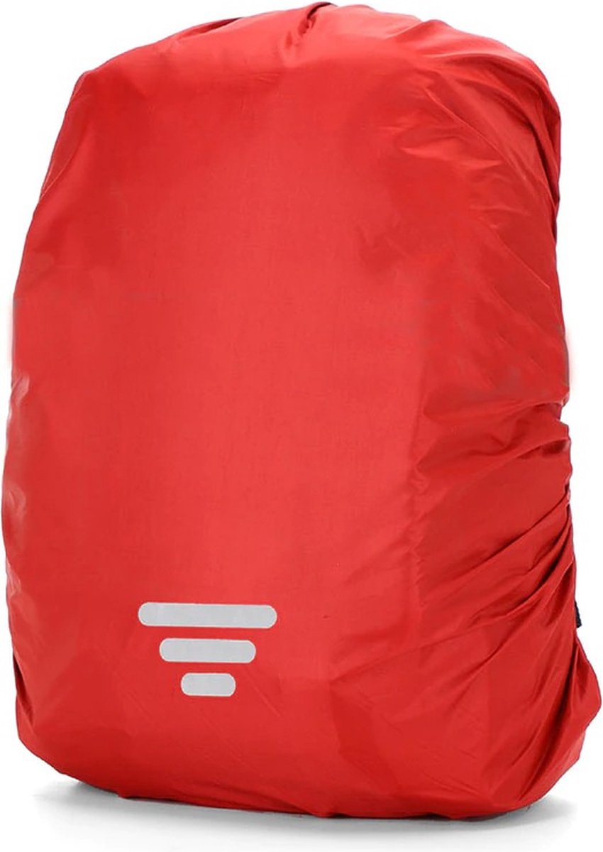 Regenhoes Rugzak - 3 Strepen - 15 tot 25L - S – Rood – Kasey Products