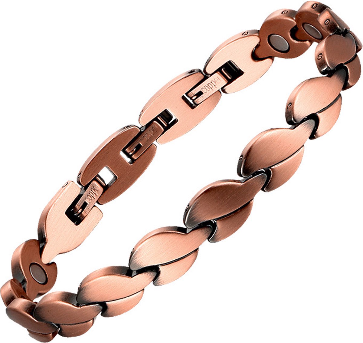 Narvie - Helende Armband - Magneet Armband - Gezondheidsarmband Magnetische Armband - Kleur bruin/koper