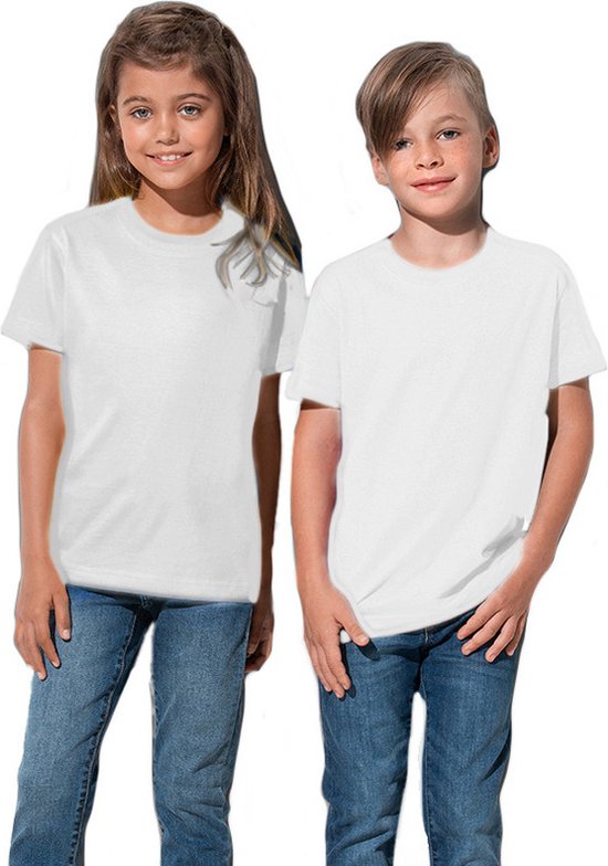 Stedman Kinder T shirt Wit Maat L 146 152 bol