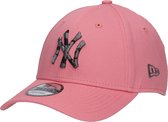 New Era 9FORTY Infill New York Yankees MLB Cap 60240657, Unisexe, Rose, Casquette, Taille : OSFM
