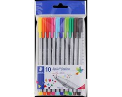 Staedtler 10 triplus fineliners 0.3 mm