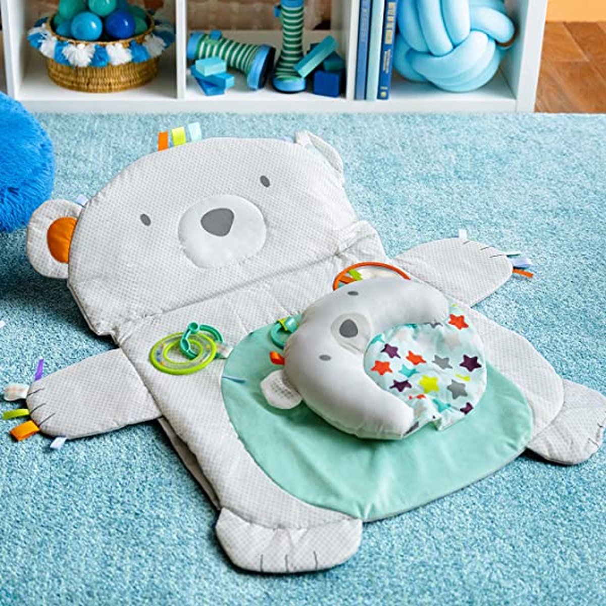 Baby Speelmat voor de Vloer Elastisch-Schuim 50 inch Speelomheining Mat voor Bui