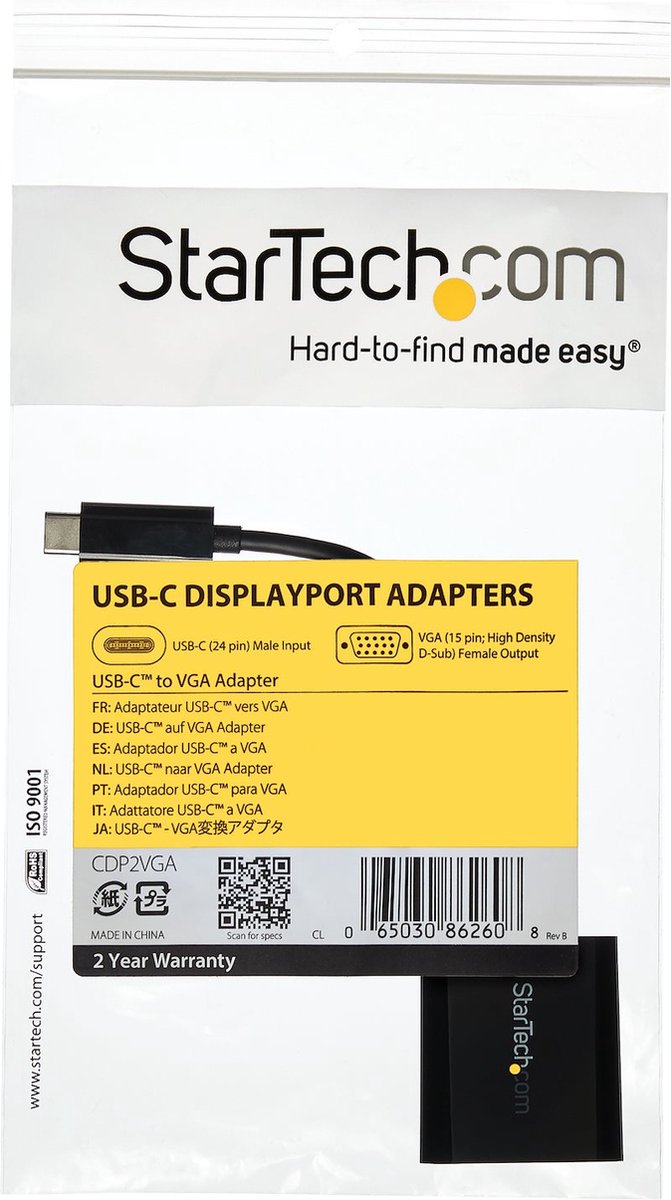 StarTech.com USB-C naar VGA Adapter