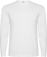 Wit Effen t-shirt Pointer lange mouwen merk Roly maat XL