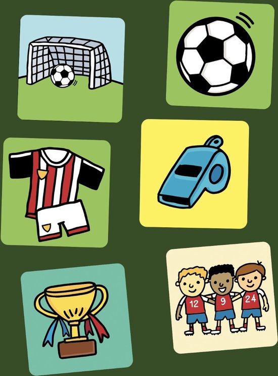 Thumbnail van een extra afbeelding van het spel Memory spel - voetbal - Soccer Games - My First Soccer MeMo - geheugen spel - kinderen